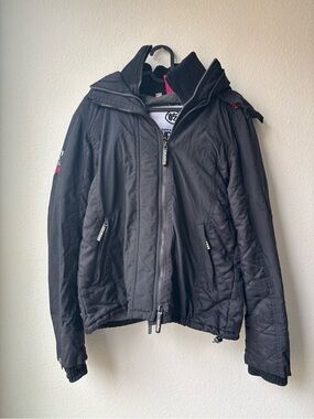 Superdry original windcheater faux fur trimmed hood